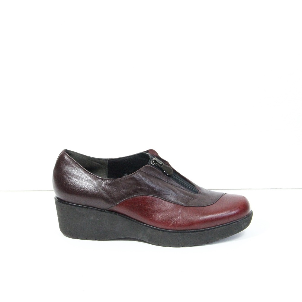 Munro Shoes Wedge Heel Women Platform Loafer sz 7.5 Wearable Art